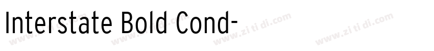Interstate Bold Cond字体转换